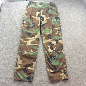 USGI Camo Pants Mens Small Reg Woodland Cargo Combat Trouser Ripstop BDU Propper